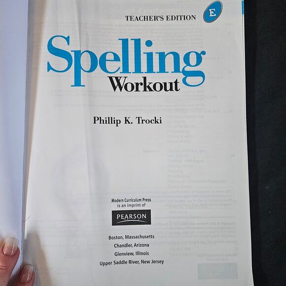 Spelling Workout Teacher's Edition E Curriculum Pearson Grade 5 Paperback - Picture 2 of 12